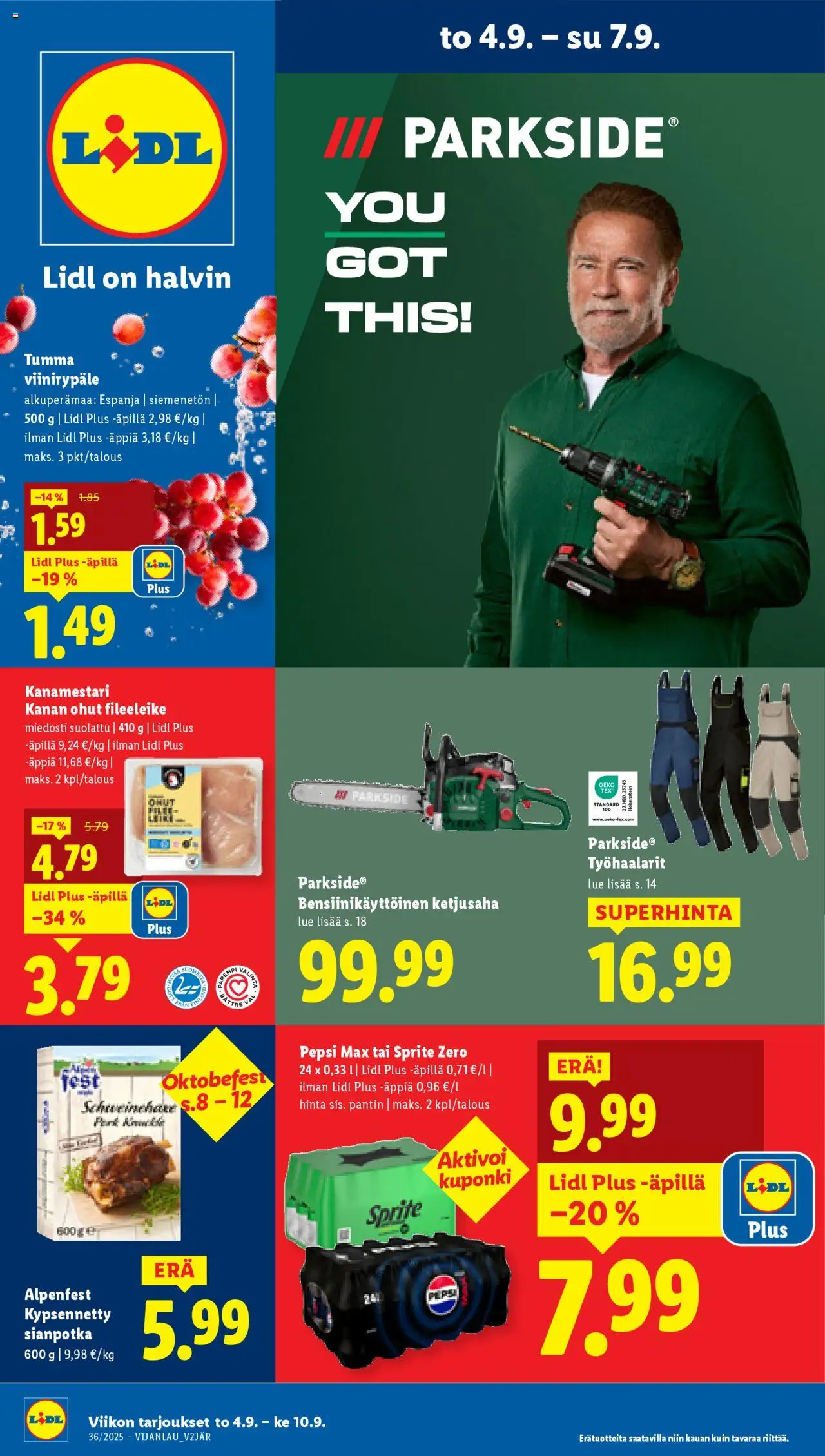 Lidl-kaupan Tarjoukset voimassa 04/09/2025 - Sivulla 1
