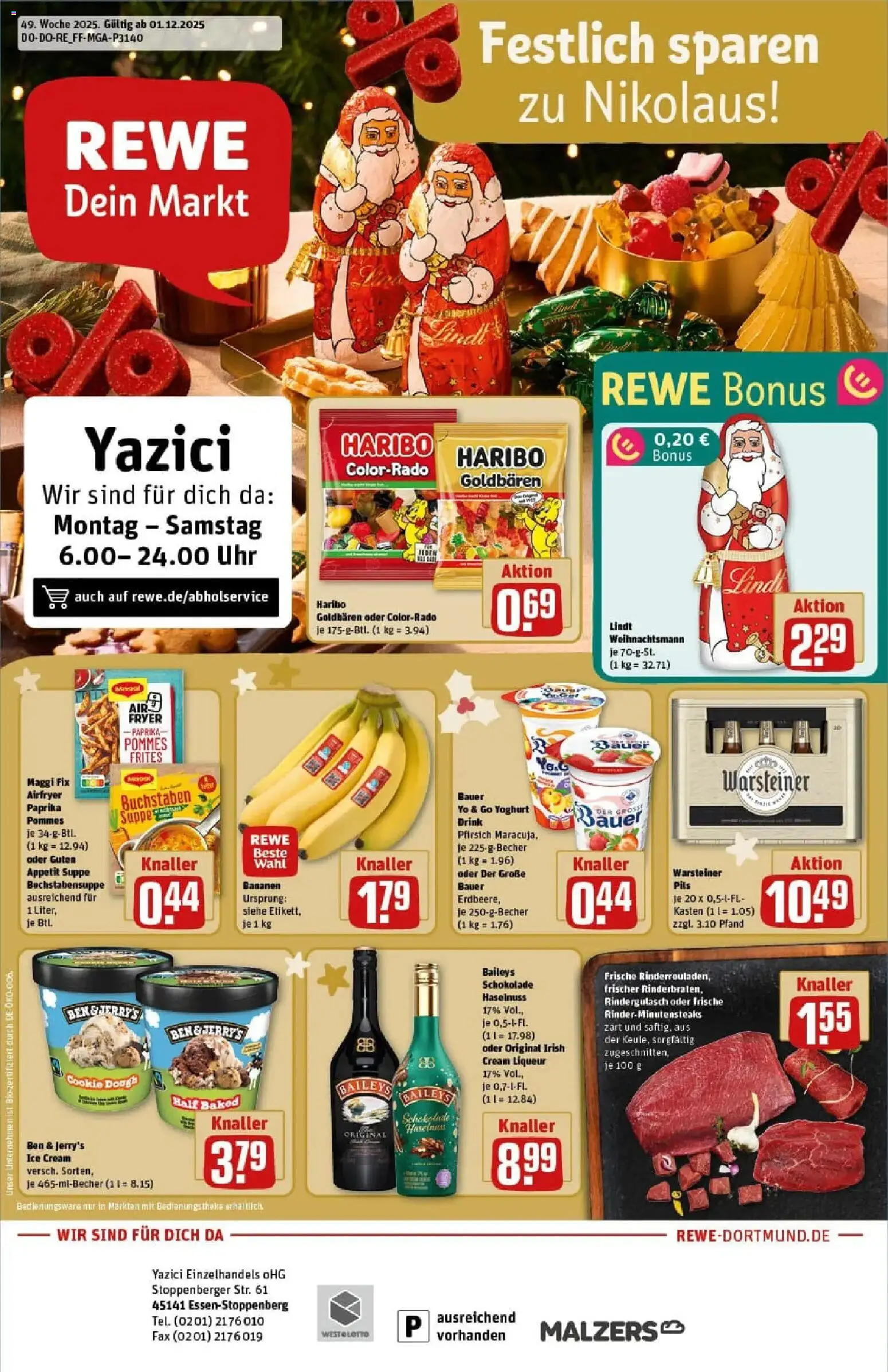 Vorschau von dem Prospekt des Geschäftes Rewe, gültig ab dem 01.12.2025