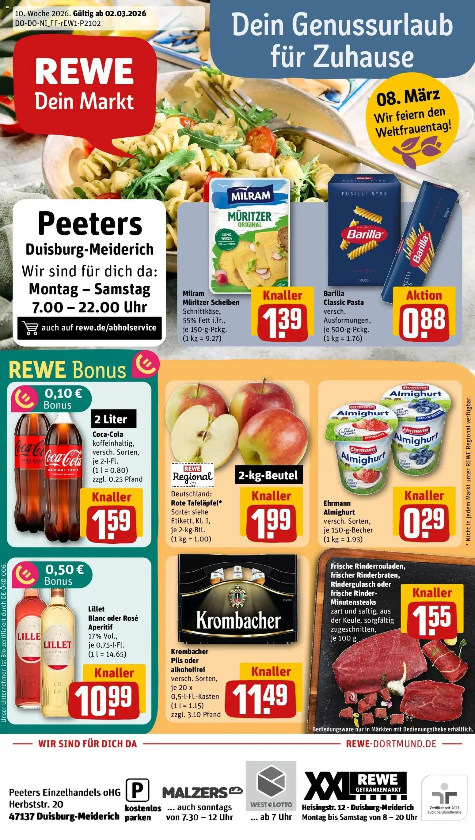 Vorschau von dem Prospekt des Geschäftes Rewe, gültig ab dem 02.03.2026
