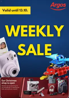 Preview of Argos Weekly offers valid from 07/10/2025