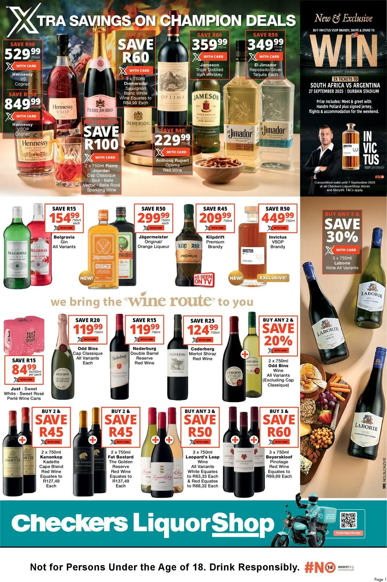 Checkers Northern Cape - LiquorShop August Month-End Promotion 22/08 - 07/09/2025 >> Catalogue