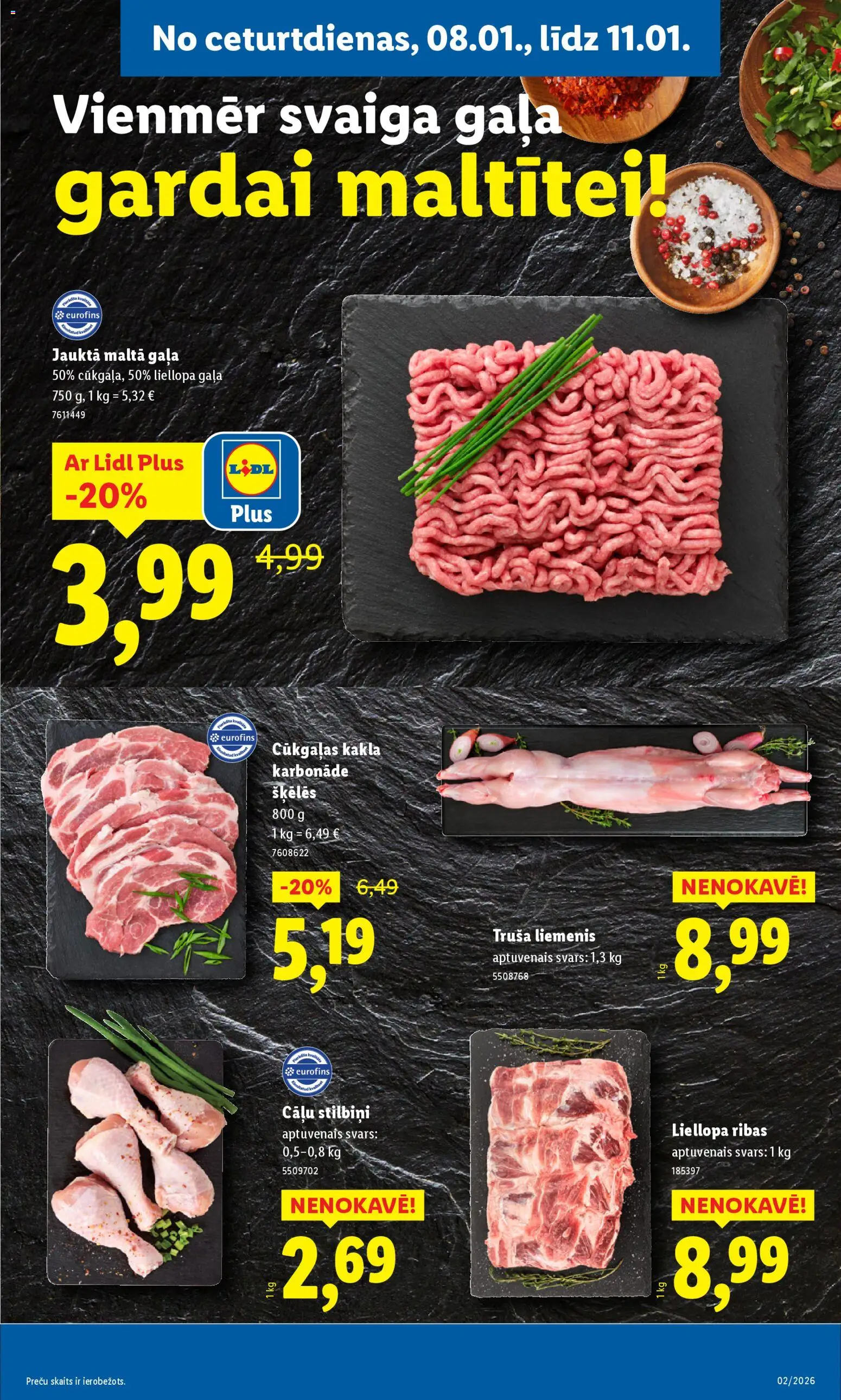 Skatīt Lidl akciju bukletu, derīgs no 2026.01.05