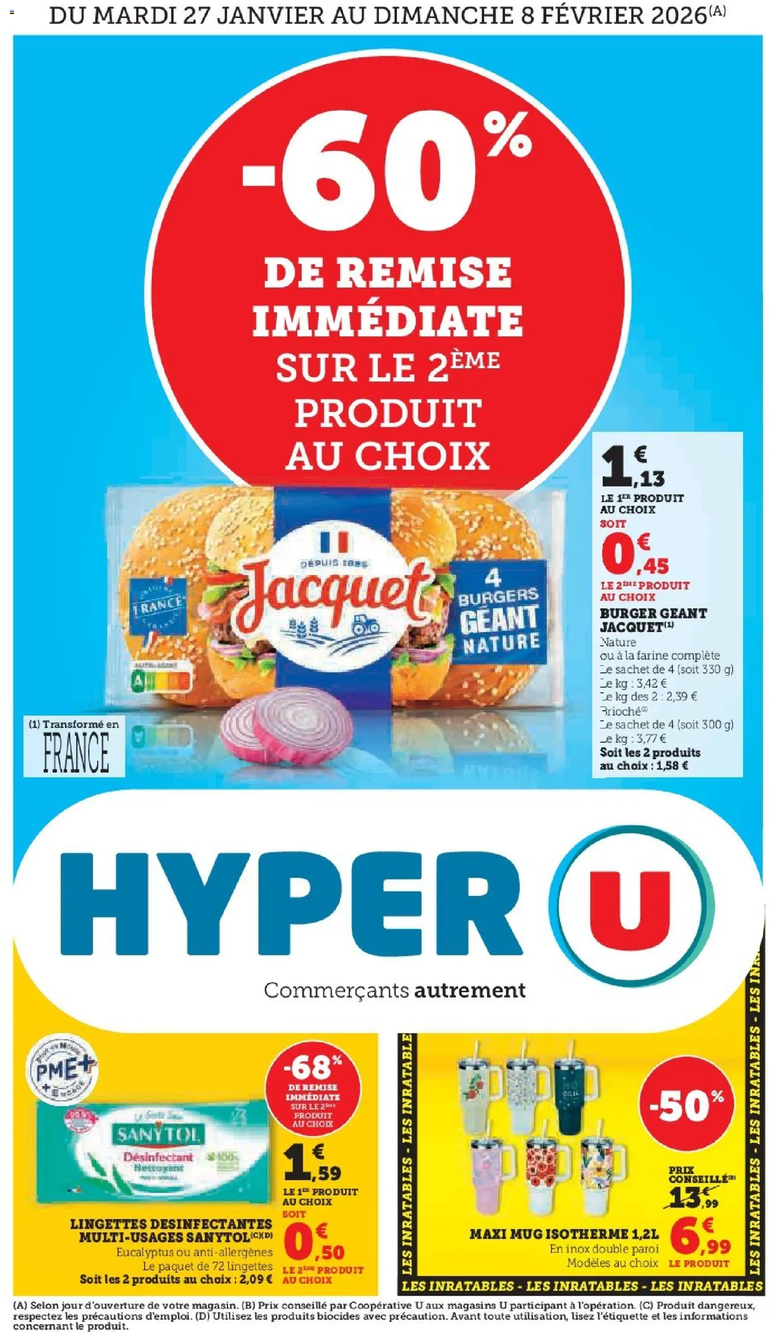 Prévisualisation de Catalogue du magasin Hyper U formulaire valide 27/01/2026