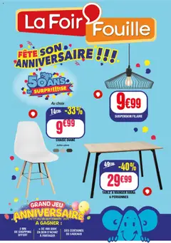 Prévisualisation de Catalogue Fête son anniversaire du magasin La Foir'Fouille formulaire valide 01/09/2025