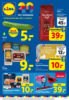 Eksempel på tilbudsavis Tilbudsavis fra butik Lidl gyldig fra 03/08/2025