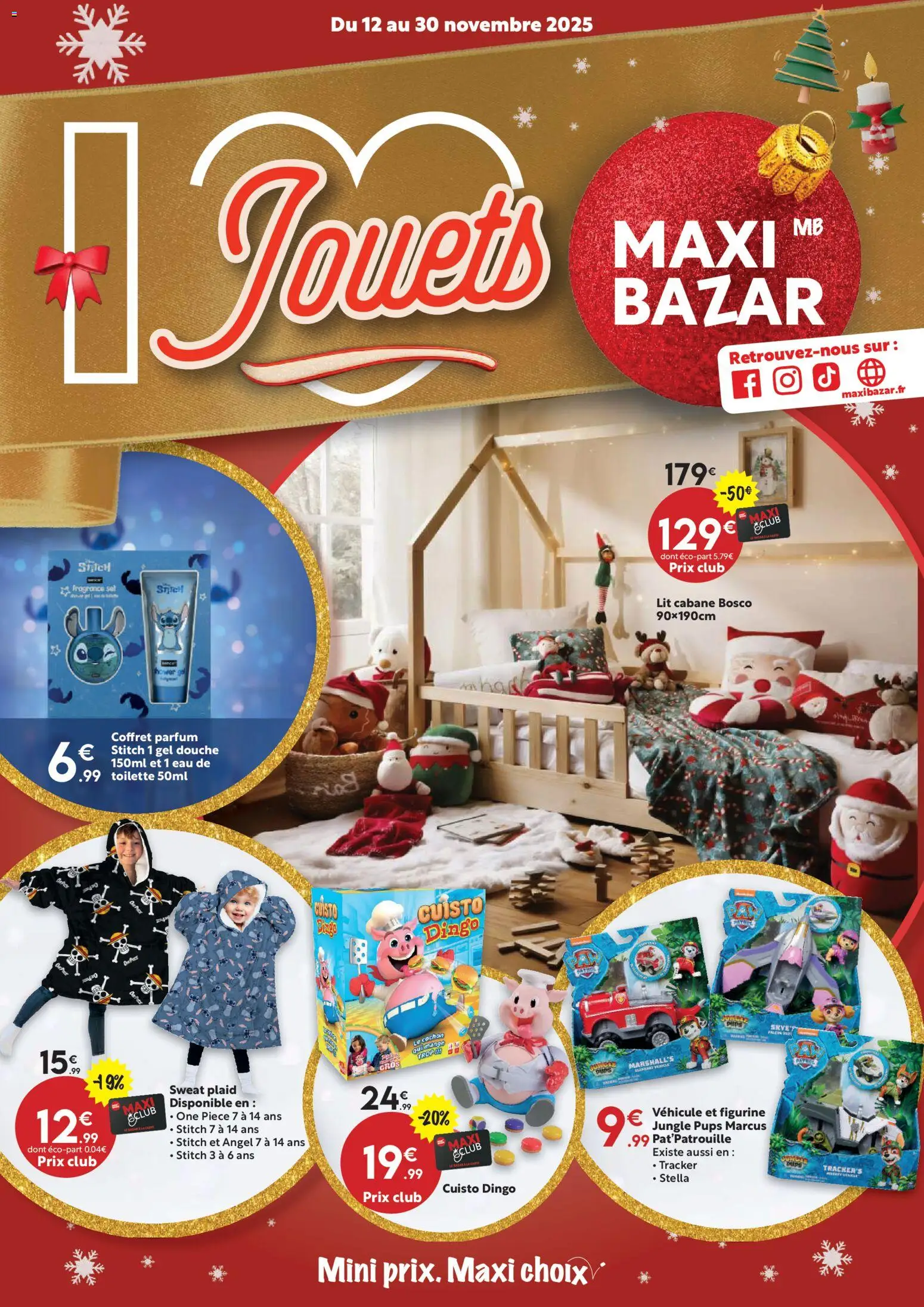 Prévisualisation de Catalogue saisonnier du magasin Maxi Bazar formulaire valide 12/11/2025
