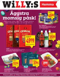 Förhandsgranska reklamblad Willys erbjudanden Hemma från butik Willys gäller från 30/03/2026