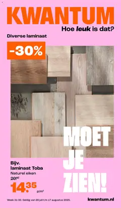 Voorbeeld van Folder van winkel Kwantum geldig vanaf 28-07-2025
