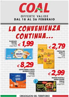 Anteprima dell'opuscolo Volantino La Convenienza Continua dal negozio Coal valido da 18/02/2026