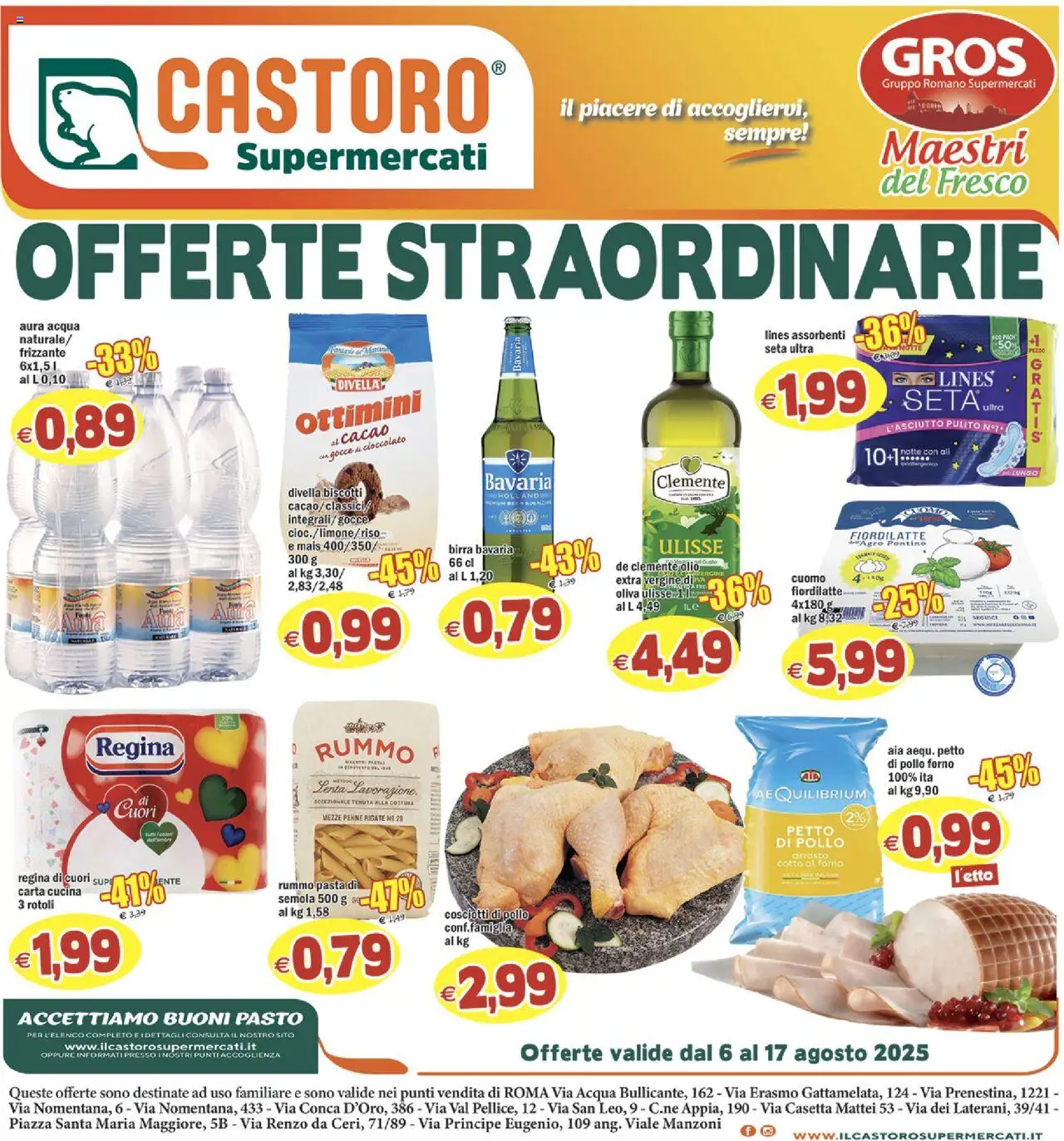 Volantino Il Castoro valido da 06/08/2025 numero di pagina 1