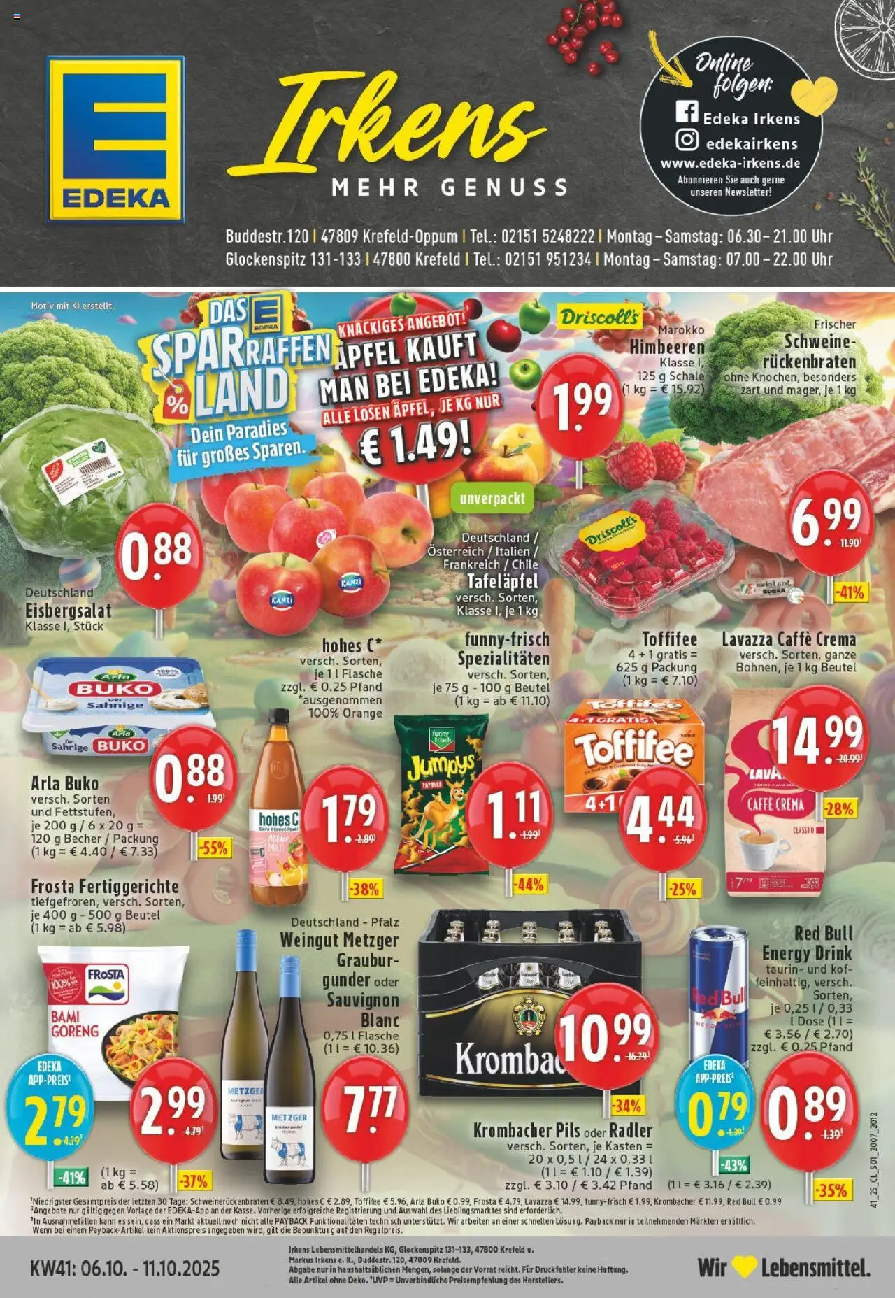EDEKA Prospekt ab 06.10.2025 - Prospekt Krefeld Online