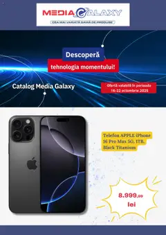 Previzualizarea de cataloage: Media Galaxy Catalog nou valabil de la 16.10.2025