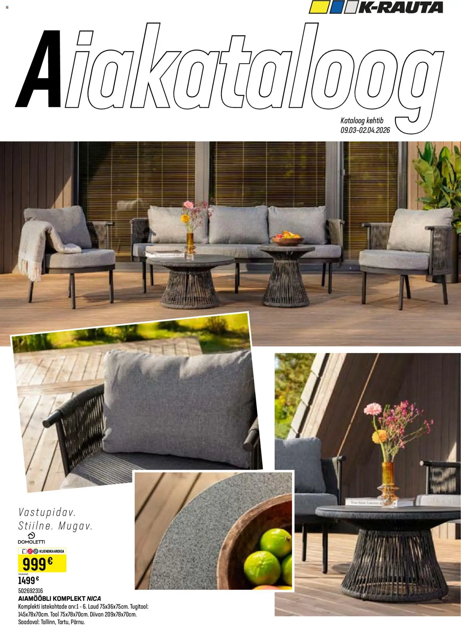 K-Rauta kliendilehe eelvaade alates 09.03.2026