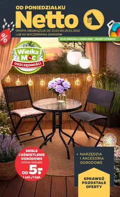 Pogląd gazetki "Netto gazetka od poniedziałku NonFood" ze sklepu Netto ważnej od 23.03.2026