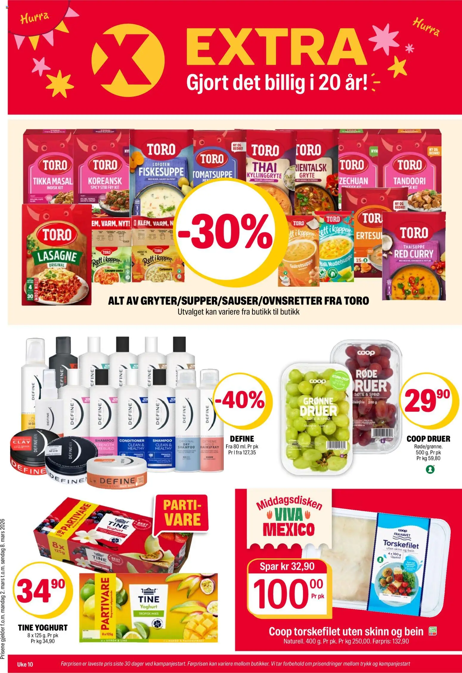 Forhåndsvis Coop Extra kundeavis fra butikk Coop Extra gyldig fra 02/03/2026