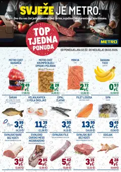 Pregled letka Ultra svježa ponuda trgovine Metro vrijedi od 02.02.2026