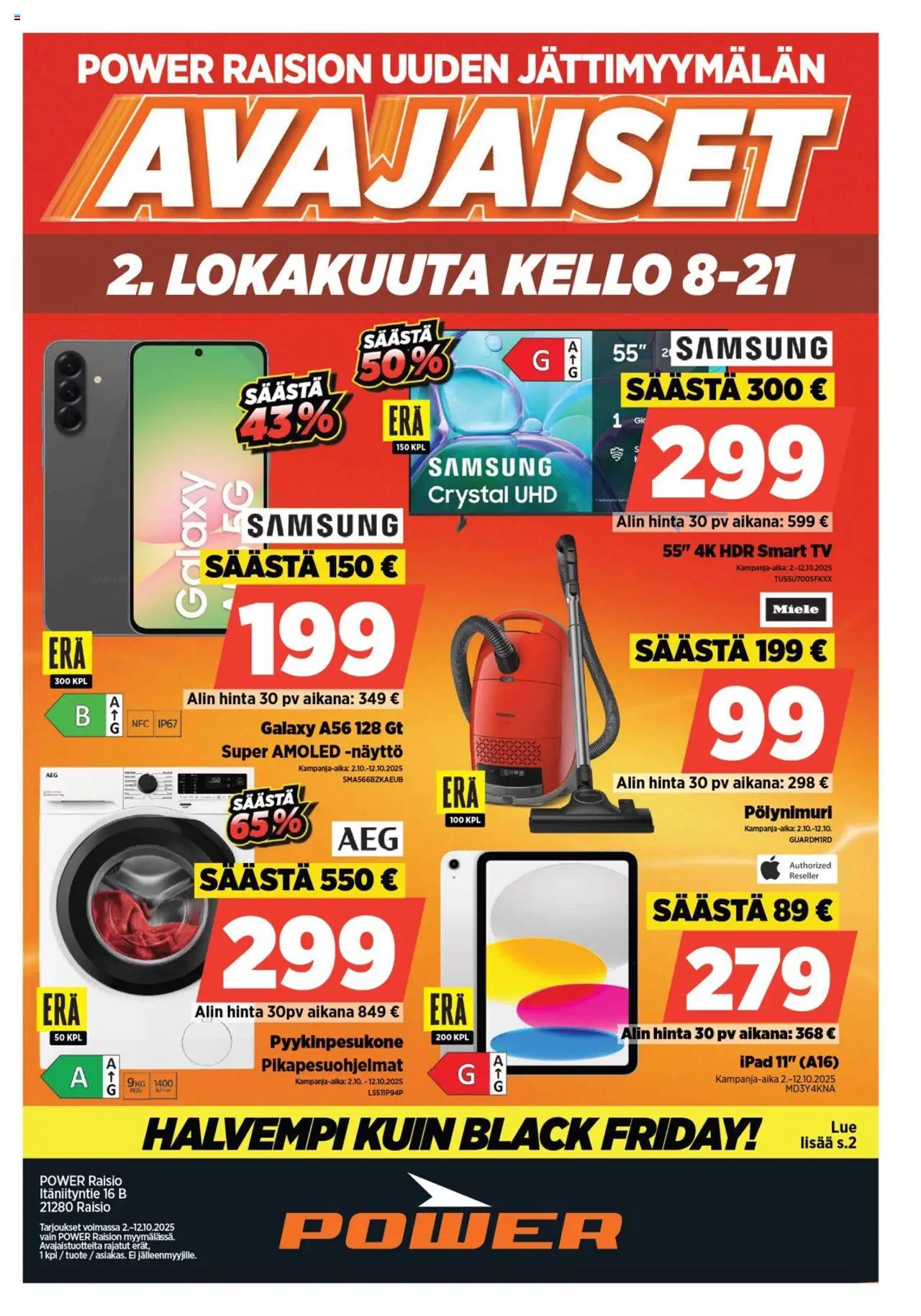 Power-kaupan Tarjoukset voimassa 02/10/2025 - Sivulla 1