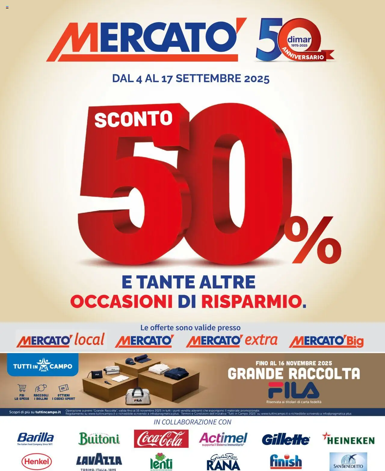 Volantino Mercatò valido da 04/09/2025 numero di pagina 1