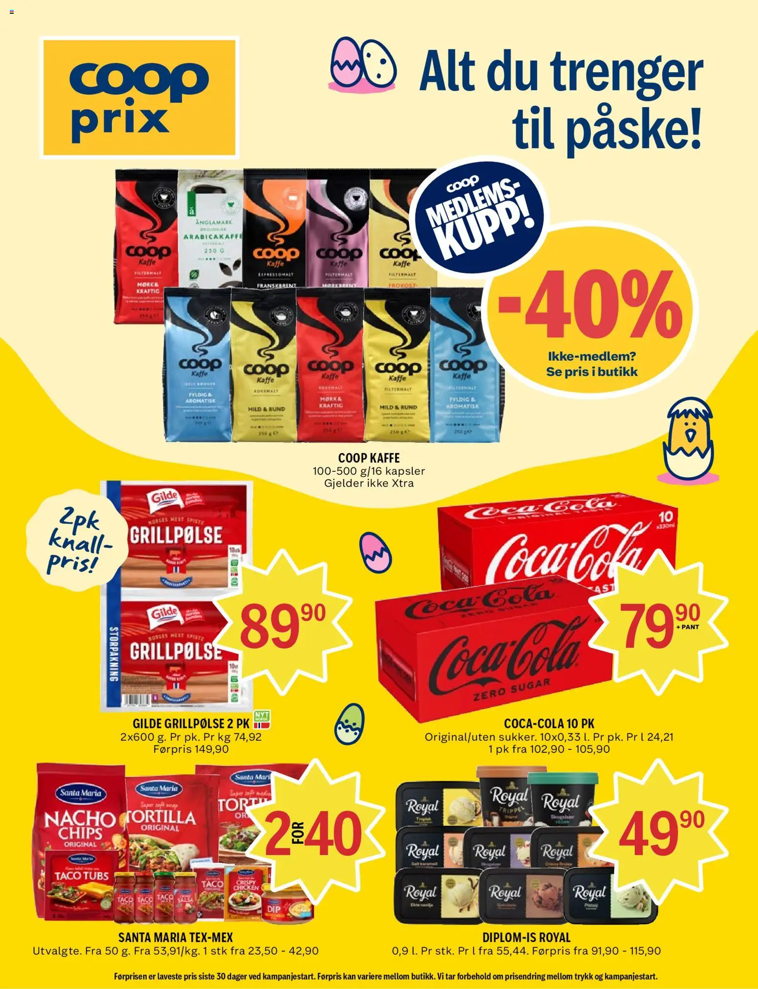 Forhåndsvis Coop Prix kundeavis fra butikk Coop Prix gyldig fra 23/03/2026