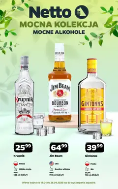 Pogląd gazetki "Netto gazetka - Alkohole mocne" ze sklepu Netto ważnej od 13.04.2026