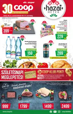 COOP - Akciós újság COOP megtekintése, amely érvényes 2025.09.11.-től
