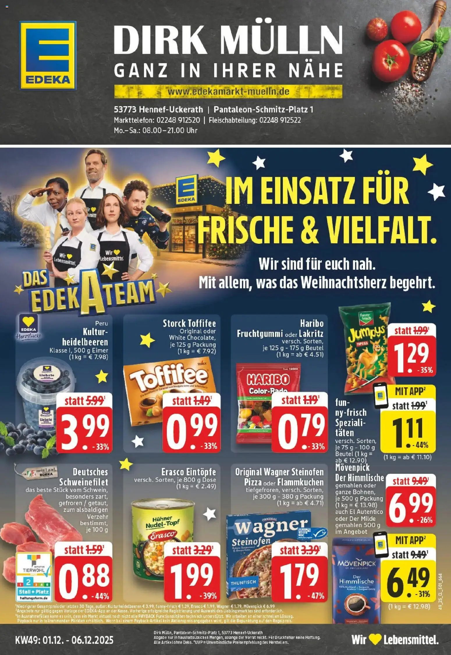 Vorschau von dem Prospekt des Geschäftes Edeka, gültig ab dem 01.12.2025