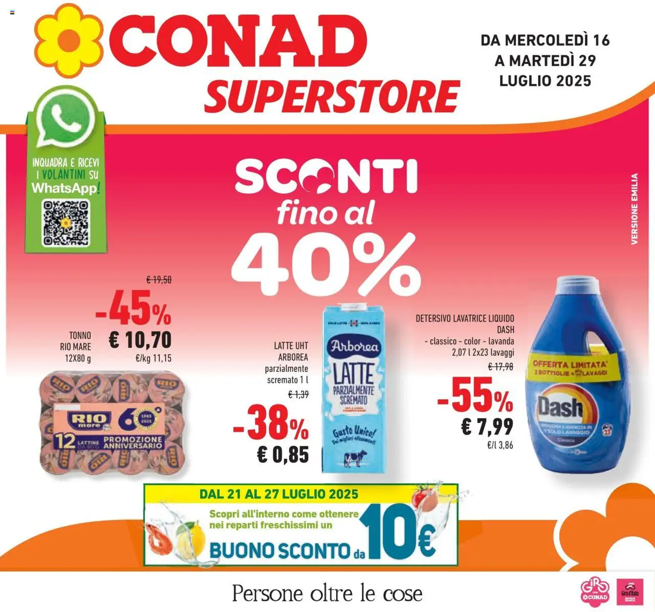 Volantino Conad valido da 15/07/2025 numero di pagina 1