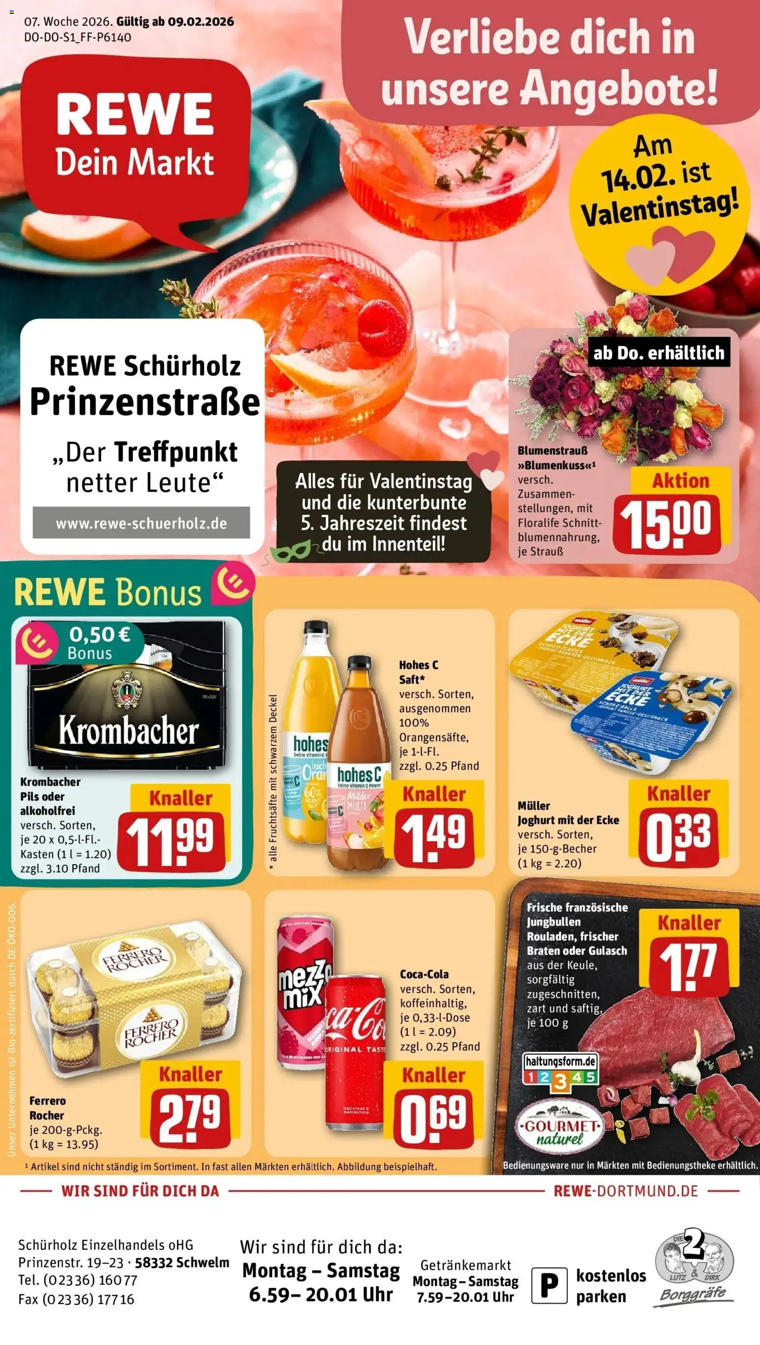 Vorschau von dem Prospekt des Geschäftes Rewe, gültig ab dem 09.02.2026