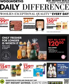 Preview of Woolworths flyer valid from 04/08/2025