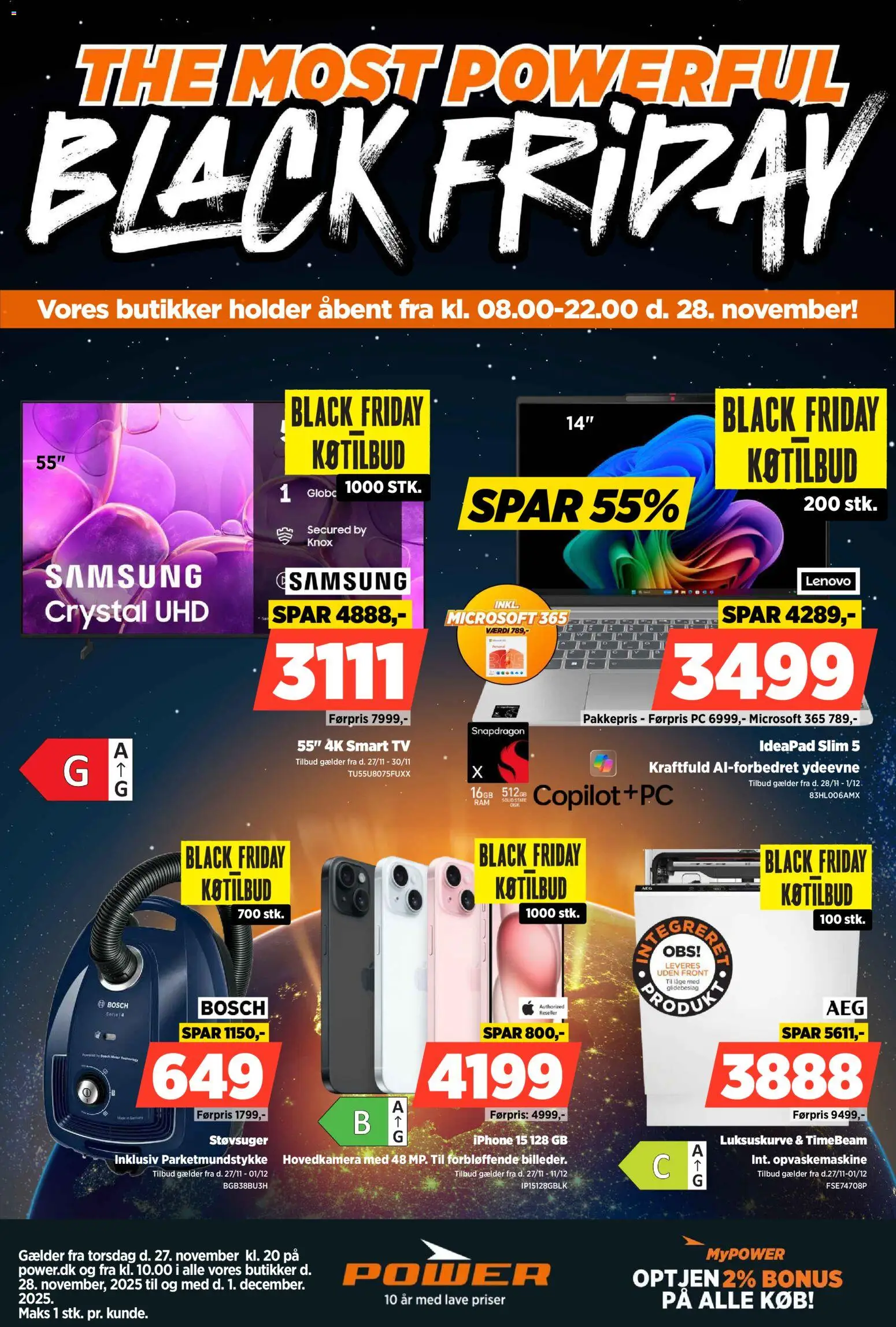 Eksempel på tilbudsavis Tilbudsavis fra butik Power gyldig fra 28/11/2025