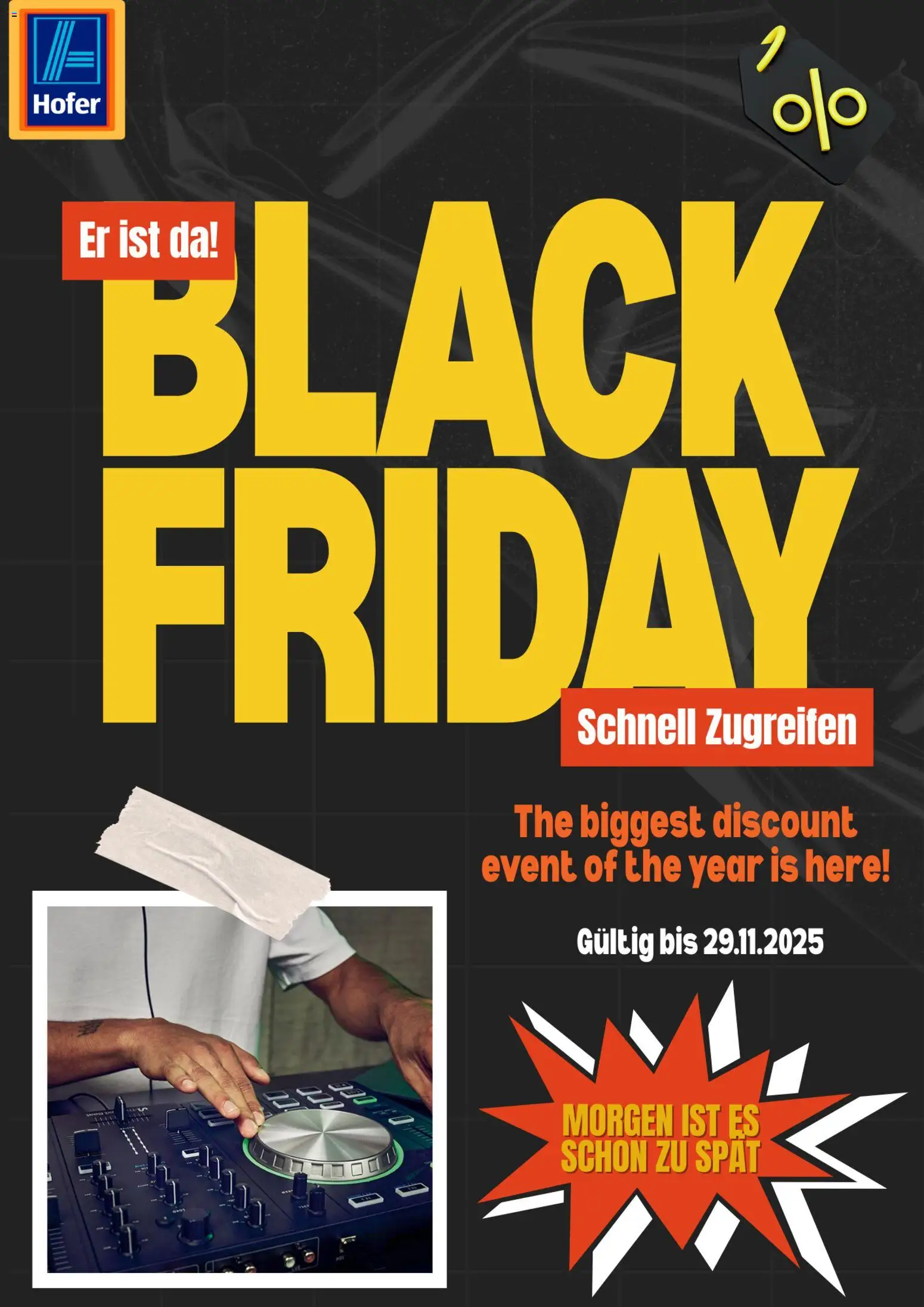Vorschau der Angebote: Hofer Black Friday gültig ab 28.11.2025