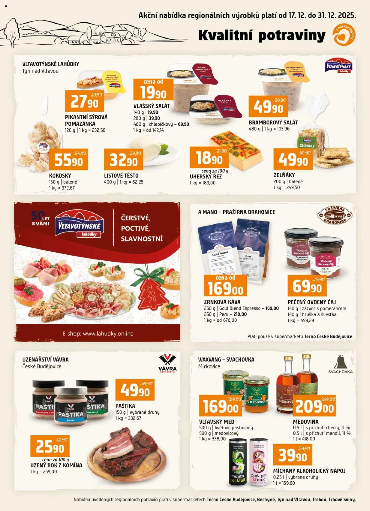 Náhled nabídky: Terno Kvalitní potraviny z našeho regionu platný od 17.12.2025