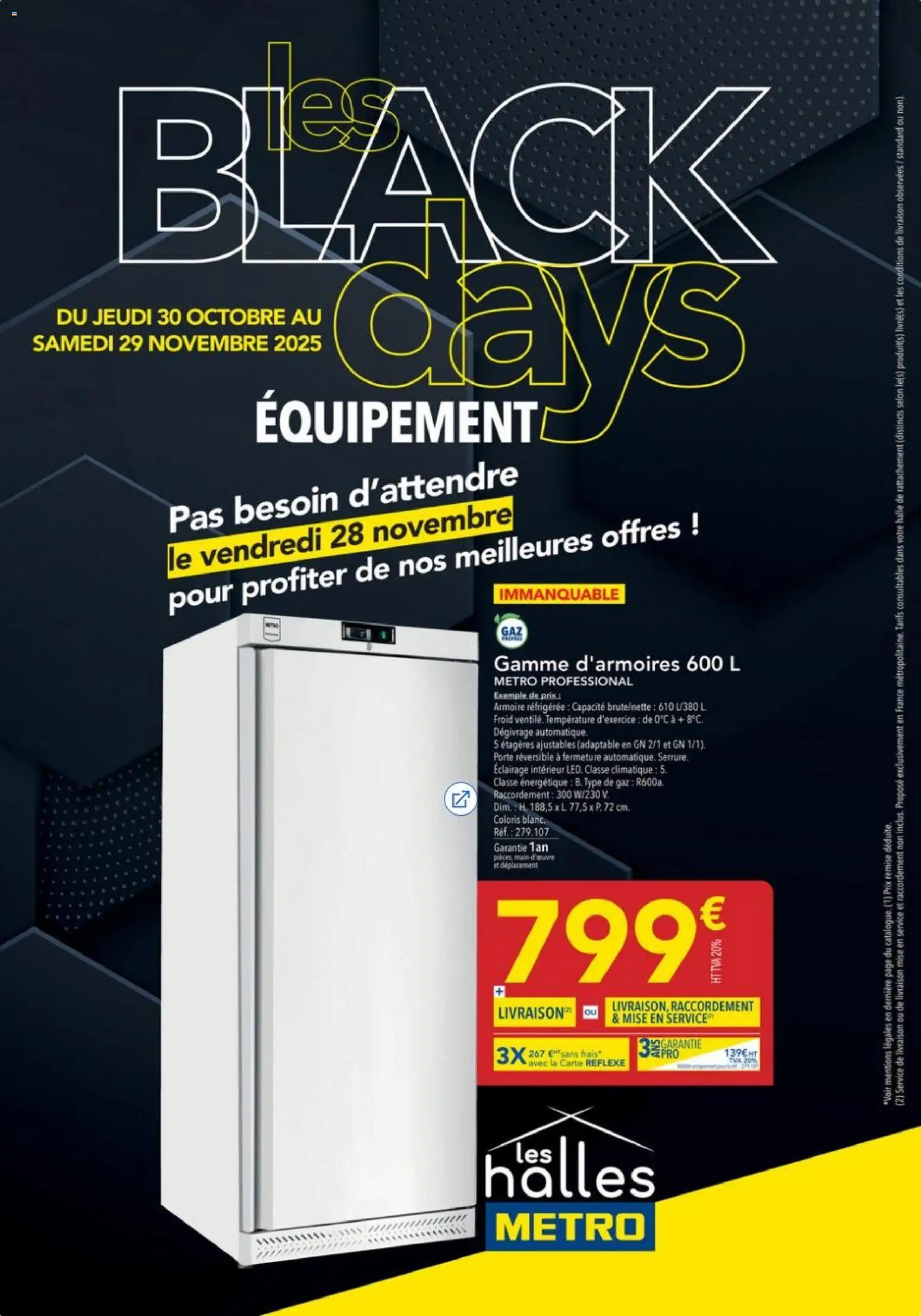 Prévisualisation de Black Friday du magasin METRO formulaire valide 30/10/2025