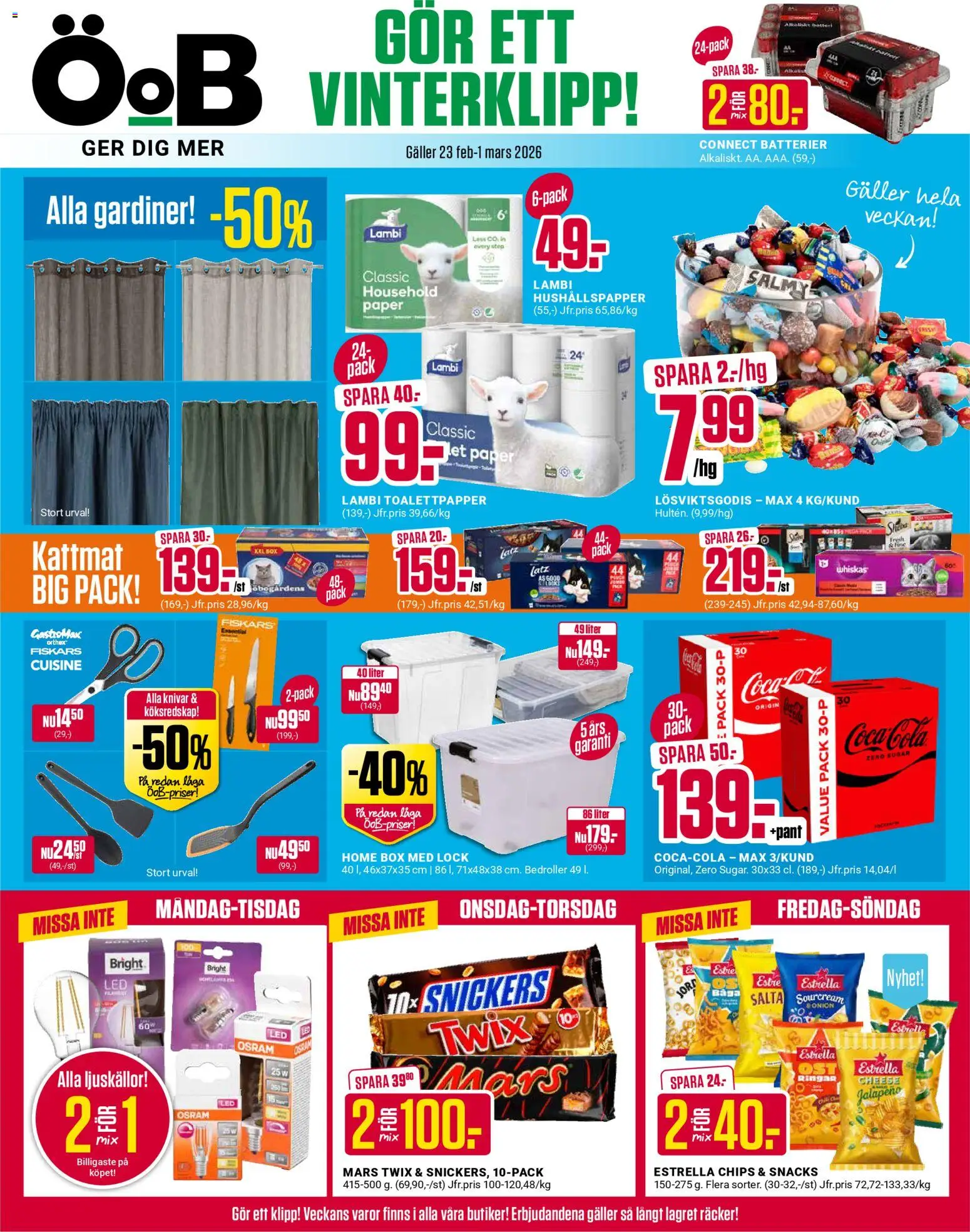 Förhandsgranska reklamblad Aktuella reklamblad ÖoB från butik ÖoB gäller från 23/02/2026