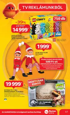 Auchan - Akciós újság Auchan megtekintése, amely érvényes 2025.11.06.-től | Oldal: 47