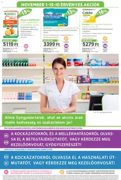 Alma Gyógyszertárak - Akciós újság Alma Gyógyszertárak megtekintése, amely érvényes 2025.11.01.-től | Oldal: 20