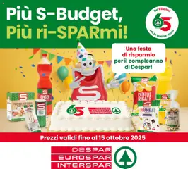 Anteprima dell'opuscolo Volantino S-Budget dal negozio Interspar valido da 09/10/2025