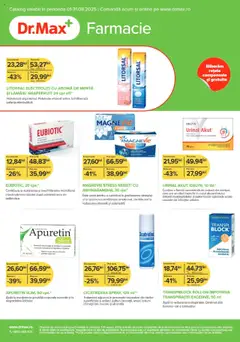 Previzualizarea de cataloage: Dr.Max Catalog nou valabil de la 01.08.2025