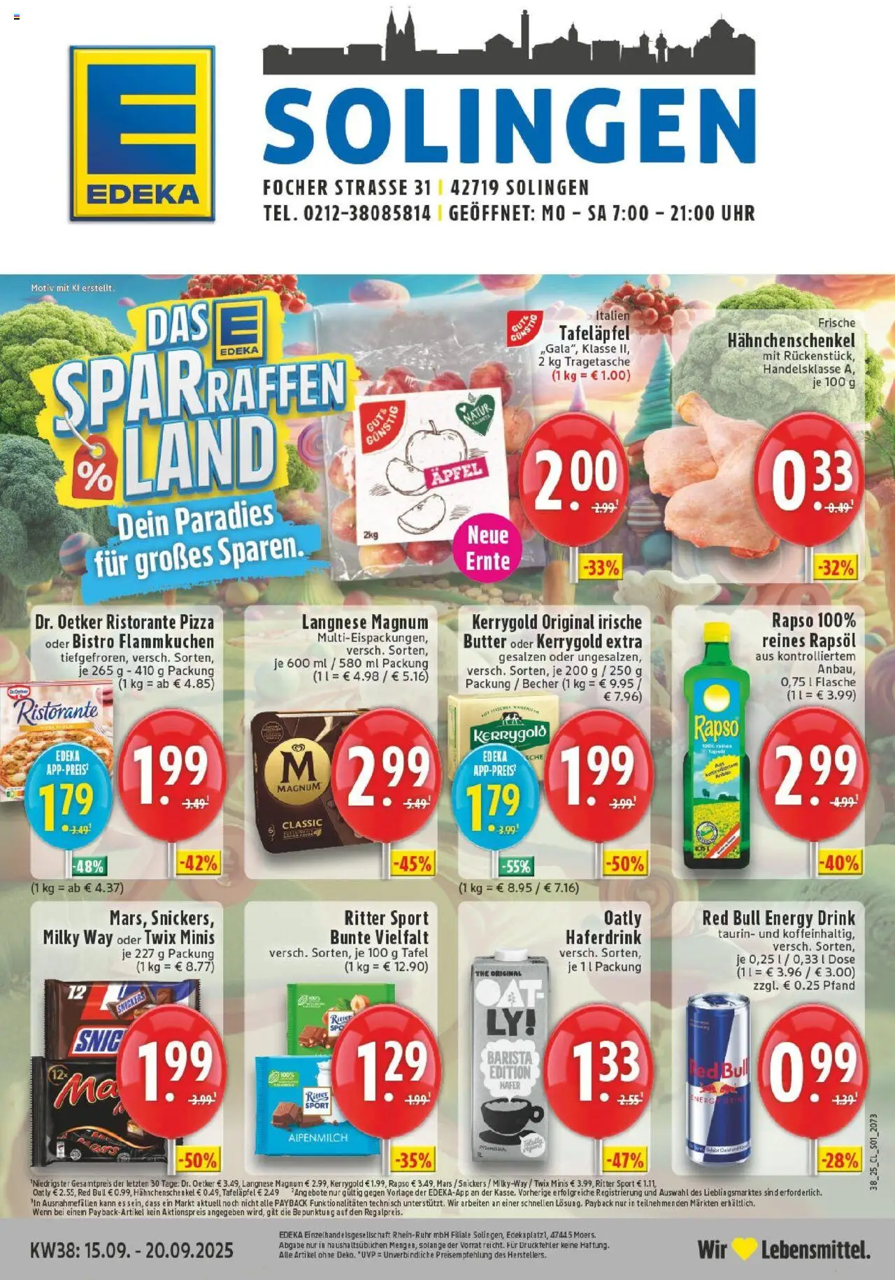 EDEKA Prospekt ab 14.09.2025 - Prospekt Solingen Online
