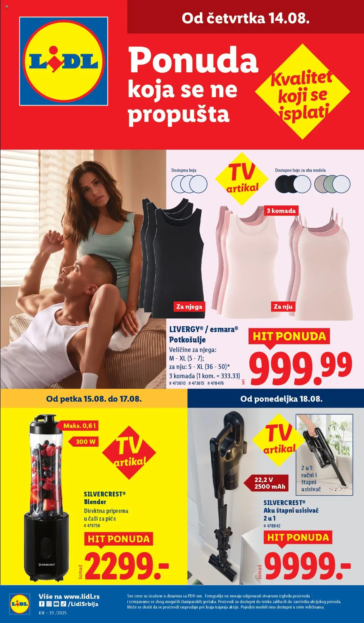 Lidl katalog važi od 14.08.2025 - stranica 1