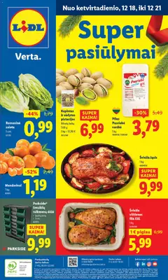 LIDL parduotuvės leidinio Leidinys galiojančio nuo 2025.12.18 peržiūra