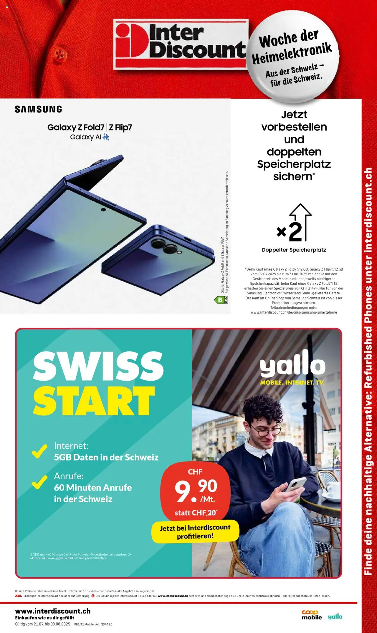 Interdiscount Aktionen Mobile ab 21.07.2025 - Seitennummer 1