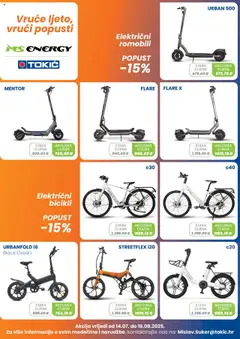 Pregled letka Katalog trgovine Tokić vrijedi od 14.07.2025