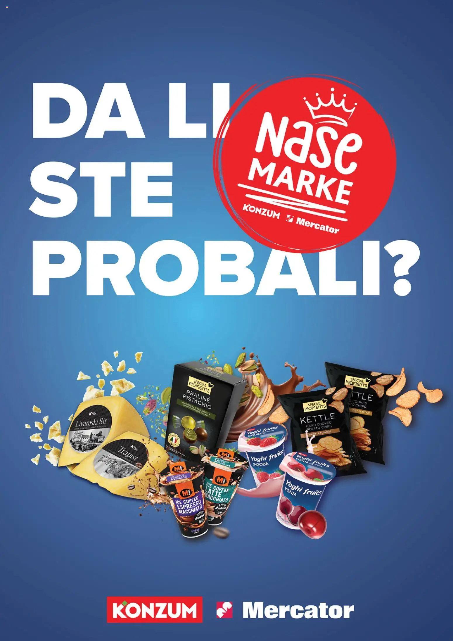 Pregled letka Da li ste probali NAŠE MARKE? trgovine Mercator vrijedi od 14.01.2026.