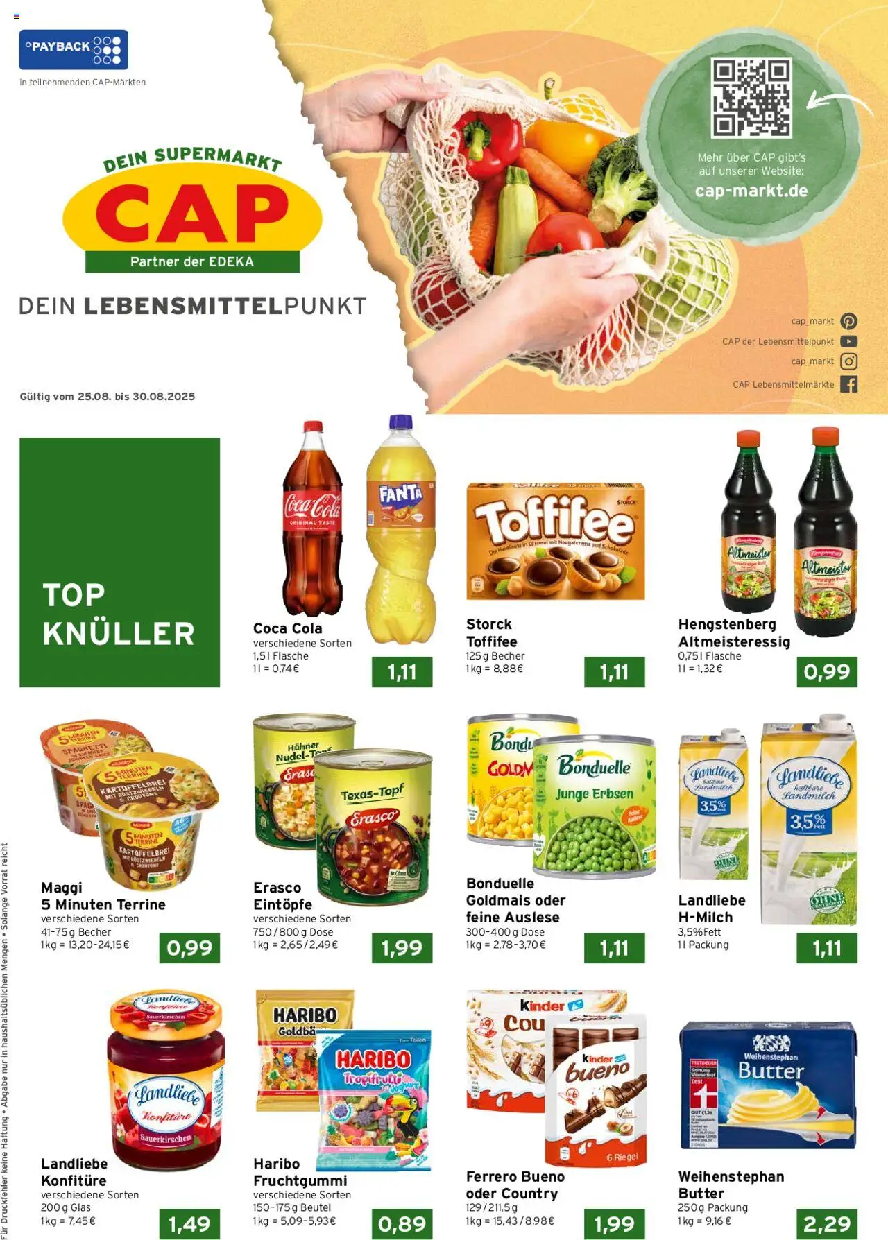 CAP Markt Prospekt (vom 25.08.2025 - 30.08.2025)