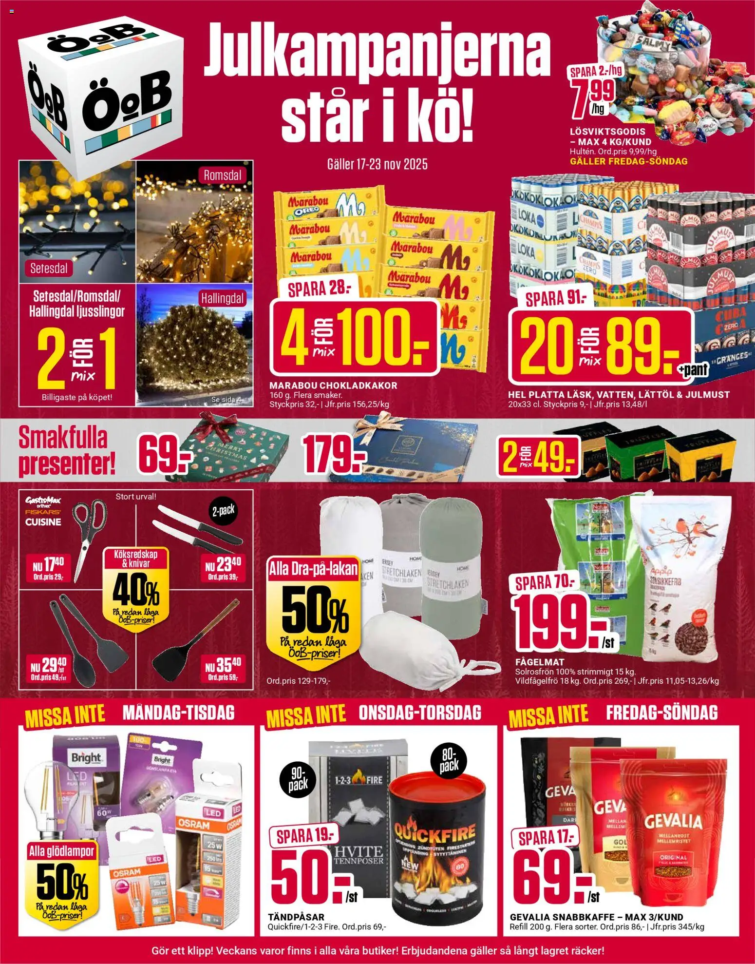 Förhandsgranska reklamblad Aktuella reklamblad ÖoB från butik ÖoB gäller från 17/11/2025