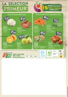 Prévisualisation de Catalogue du magasin G20 Supermarchés formulaire valide 22/10/2025 | Page: 20