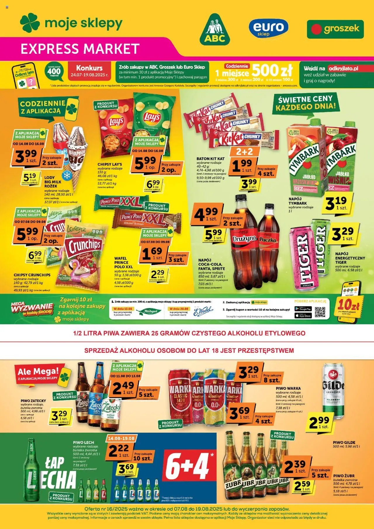 Groszek Expressmarket od 07.08.2025 - Nowa Gazetka - Numer strony 1