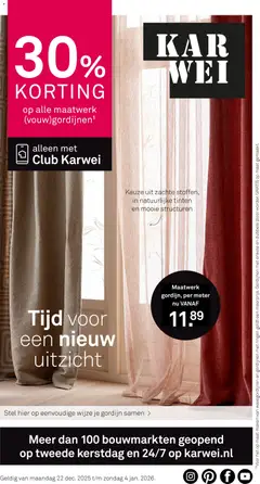 Voorbeeld van Folder van winkel KARWEI geldig vanaf 22-12-2025