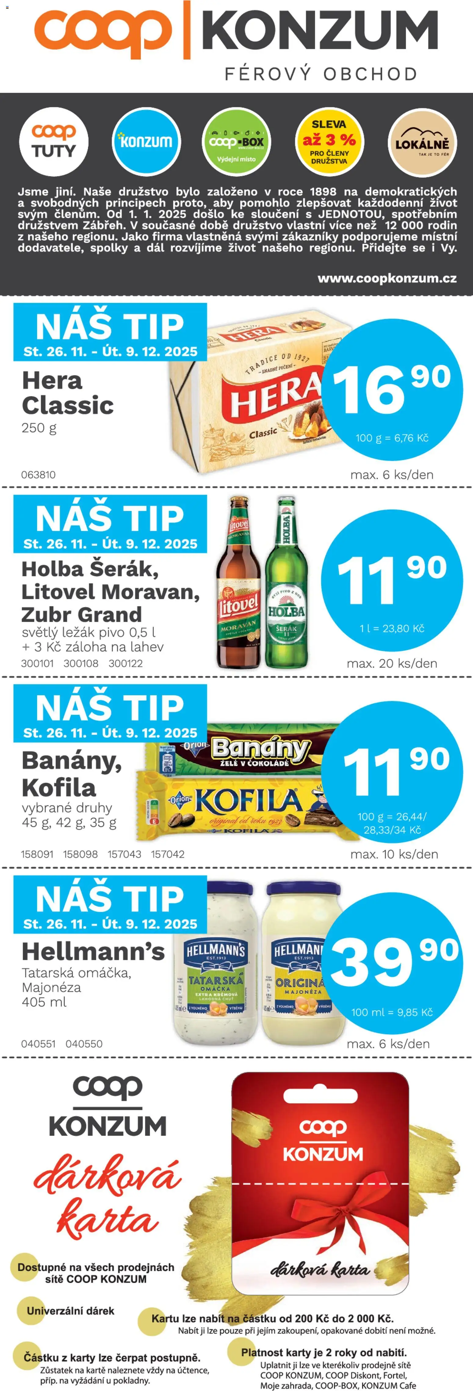 Náhled nabídky: Konzum Leták platný od 26.11.2025